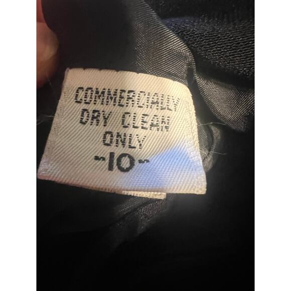 Anne Klein Women’s Suit Jacket Blazer Black sz 10 vtg feminine ptp 20.5 office - Picture 13 of 15